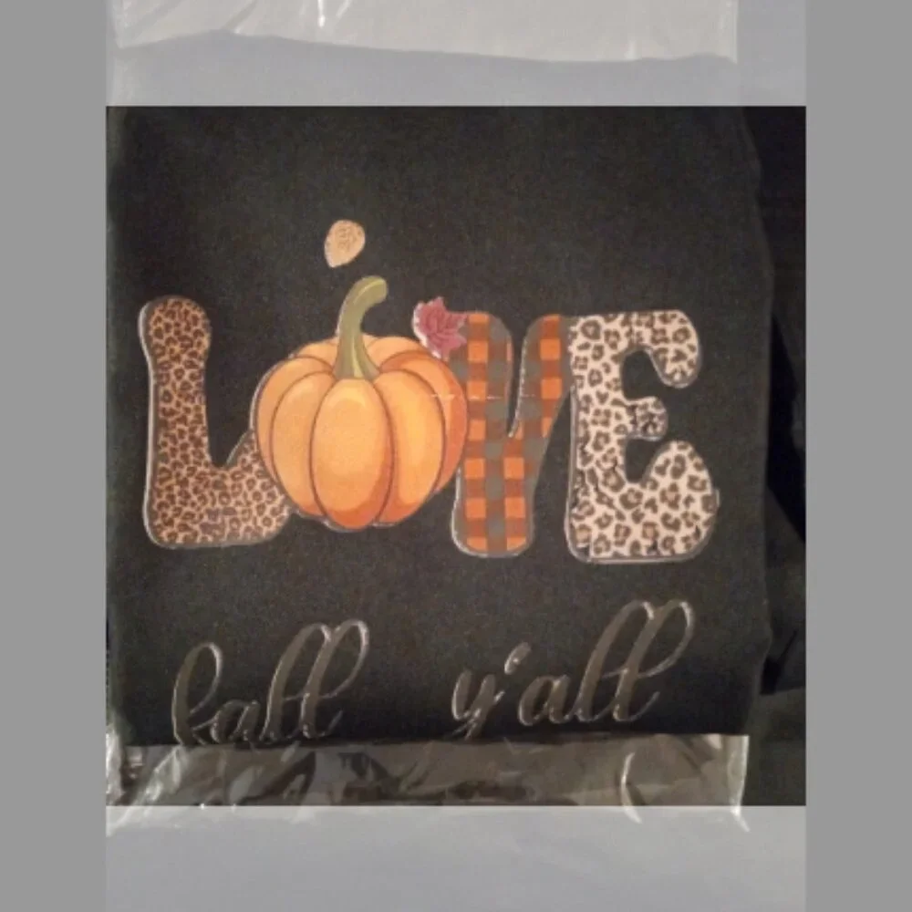 Halloween Apron LOVE  fall y'all